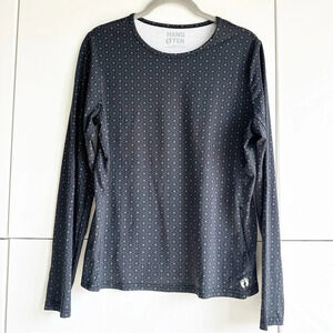 Hang Ten Women’s Long Sleeve Sun Tee UPF 50+ Black Size Medium